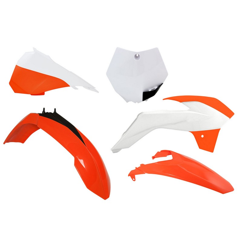 PLASTICSKIT RTECH FRONT FENDER NUMBER PLATE RADIATOR SHROUDS AIR BOX COVER&REAR FENDER KTM85SX 13- - Image 1