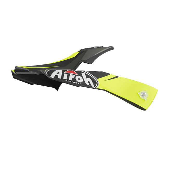 *Peak Only Impact Yellow Matt Switch Helmet MX Airoh [] - Image 1