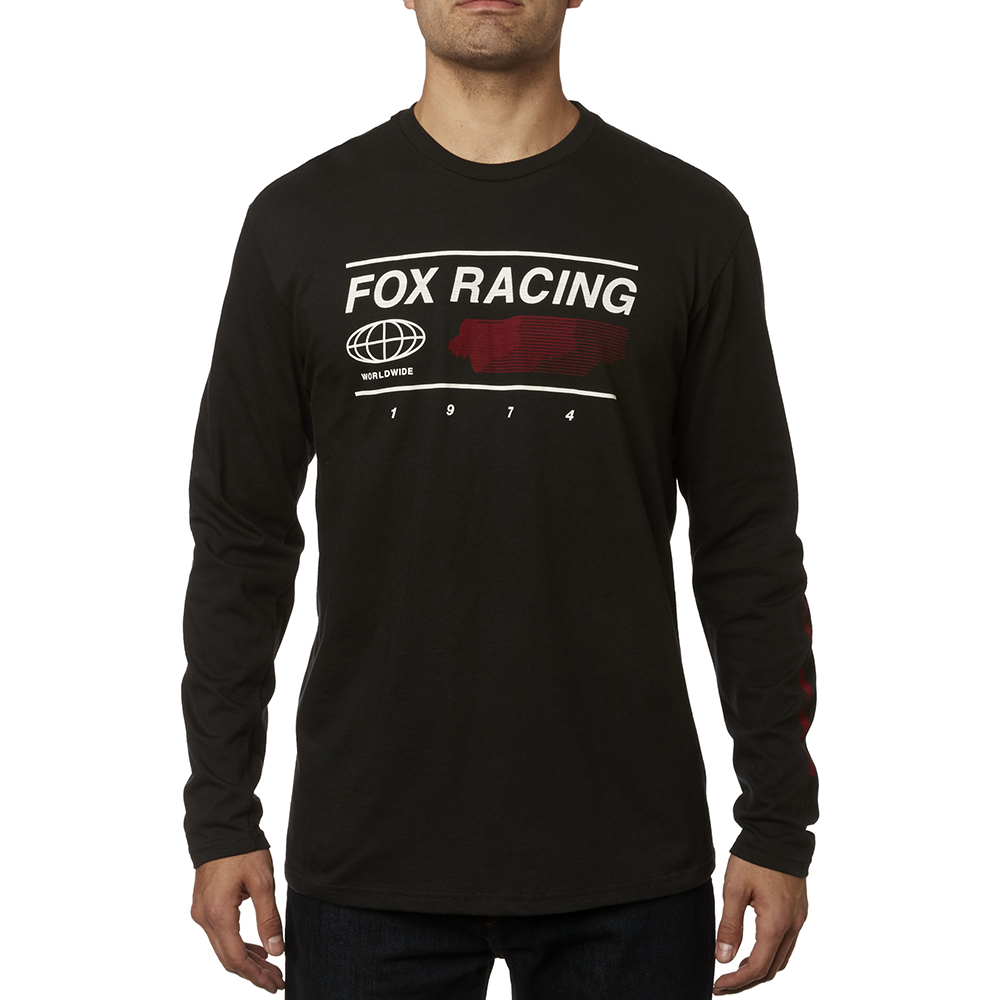 Long Sleeve Tee Fox Global Black - Image 1