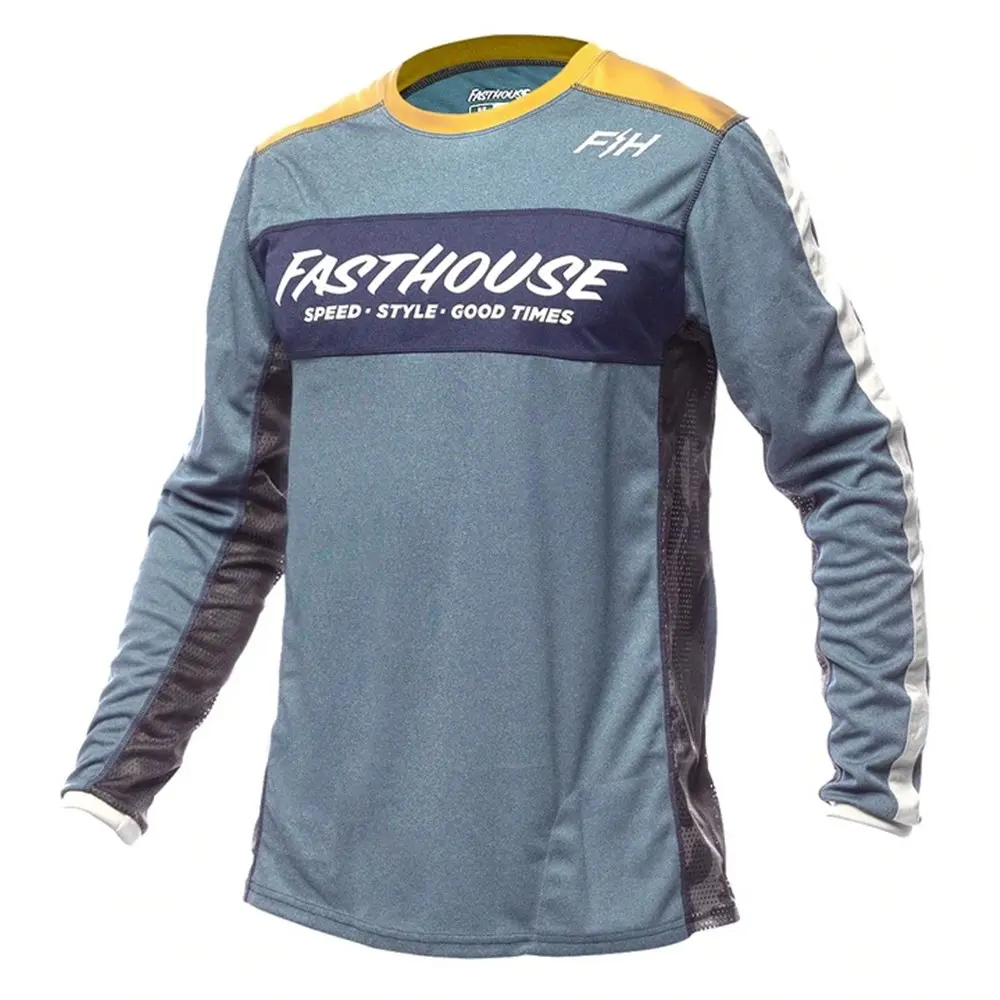 Fasthouse Acadia Long Sleeve Jersey Heather Indigo