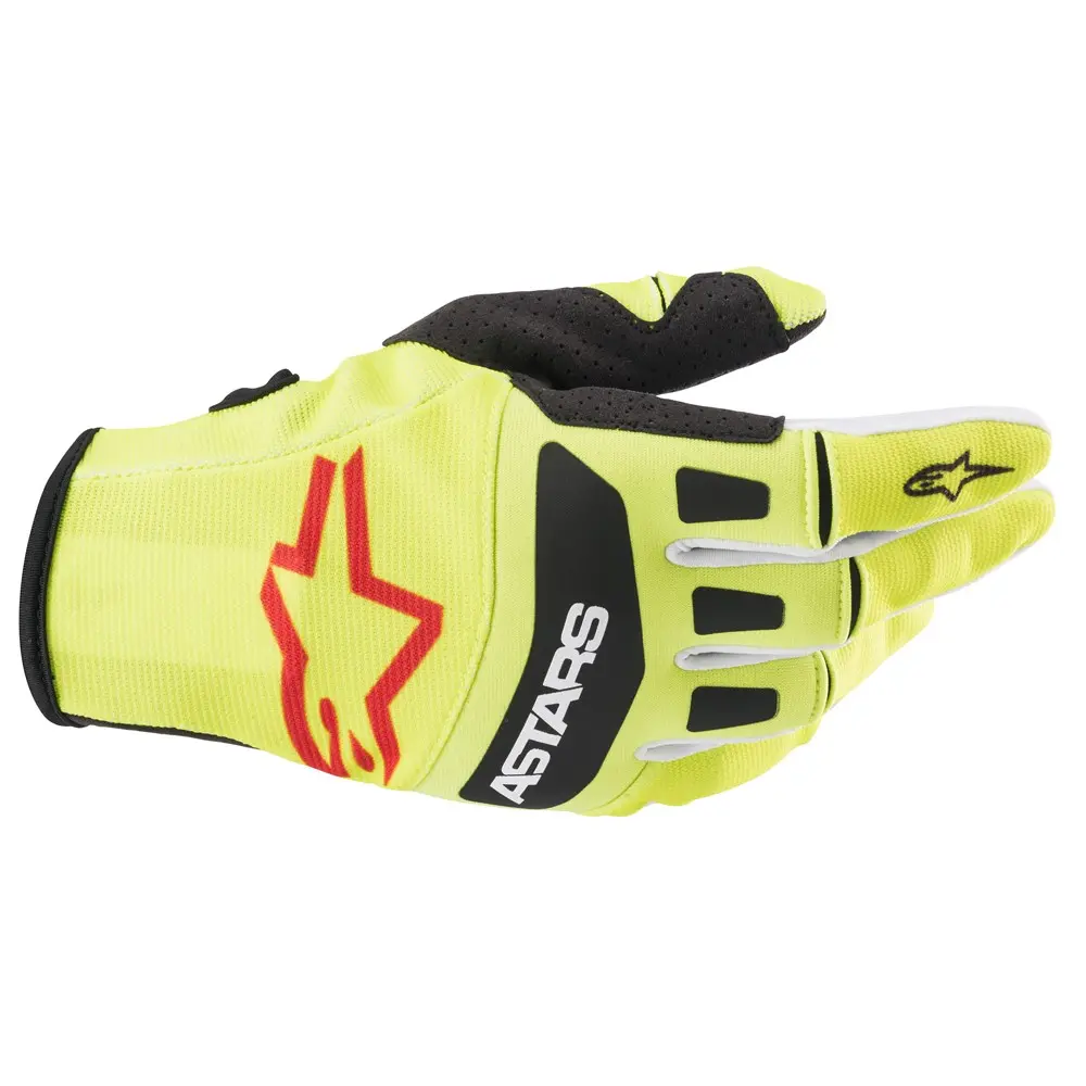 Alpinestars Techstar Motocross Gloves Yellow Fluoro/Black