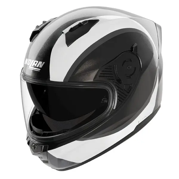 HELMET N60-6 BIFASE BLACK/WHITE X-LARGE