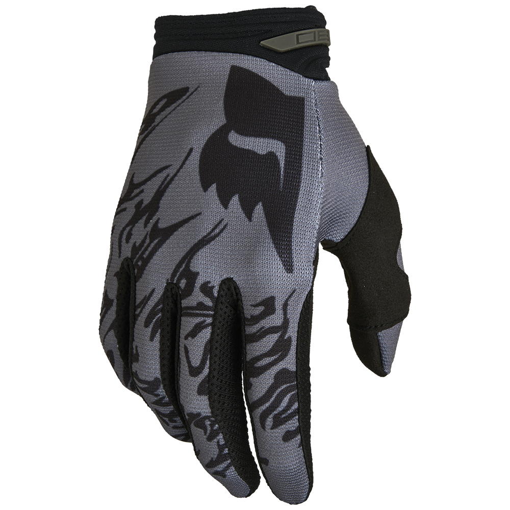 Fox 180 Peril Black Motocross Gloves - Image 1