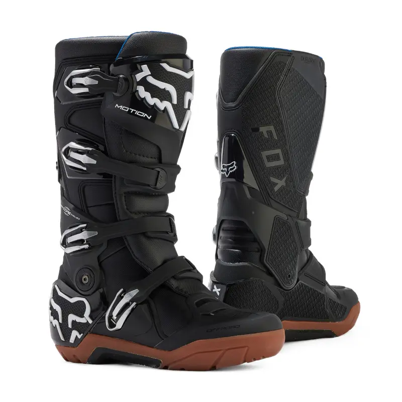 Fox Motion X Motocross Boots Black/Gum