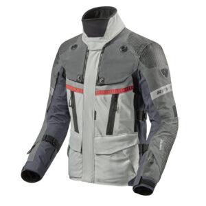 Rev'it Dominator 3 GTX Road Jacket Silver/Blue - Image 1