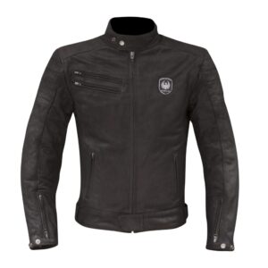 Merlon Alton Heritage Leather Road Jacket Black - Image 2