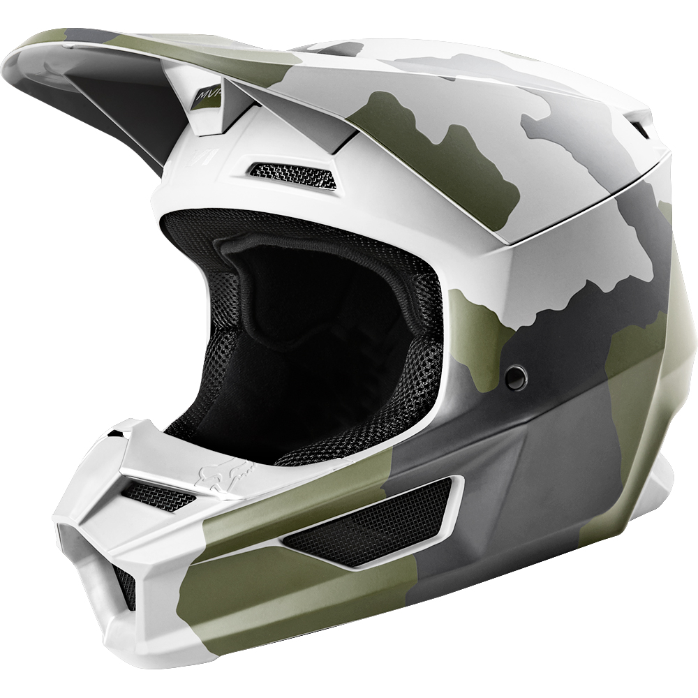 Motocross Helmet Fox V1 Przm Ece Youth Camo - Image 2