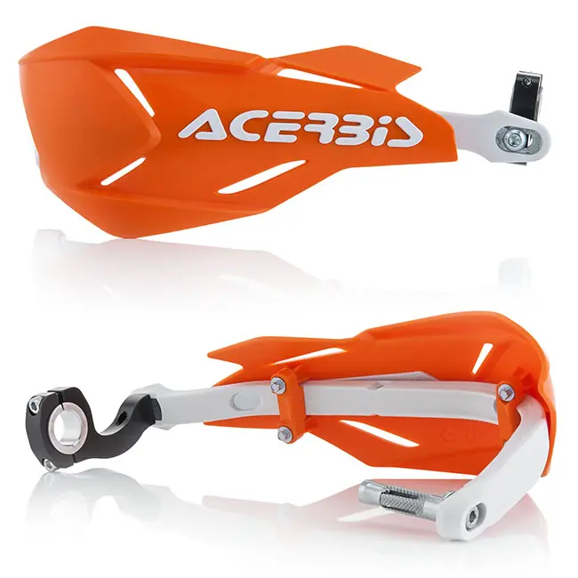 *X-Factory handguard Orange/ White Acerbis []