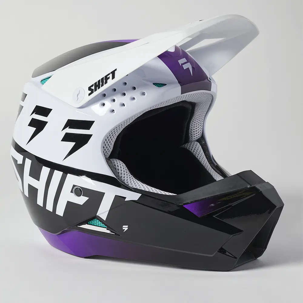 Motocross Helmet Shift White Label UV White/Ultraviolet