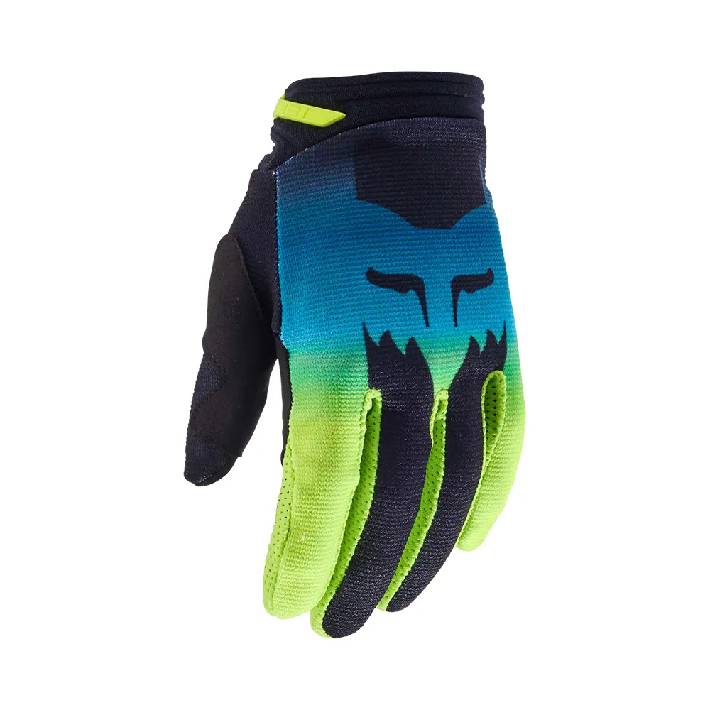 Fox 180 Flora Motocross Gloves Youth Girls Black/Yellow