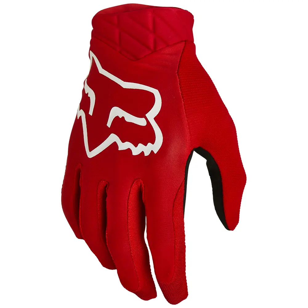 Fox Airline Red Motocross Gloves