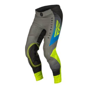 Fly Lite Motocross Pants Grey/Blue/Hi-Vis - Image 2