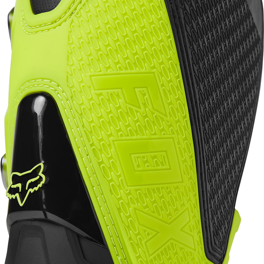Fox Motion Motocross Boots Flo Yellow - Image 9