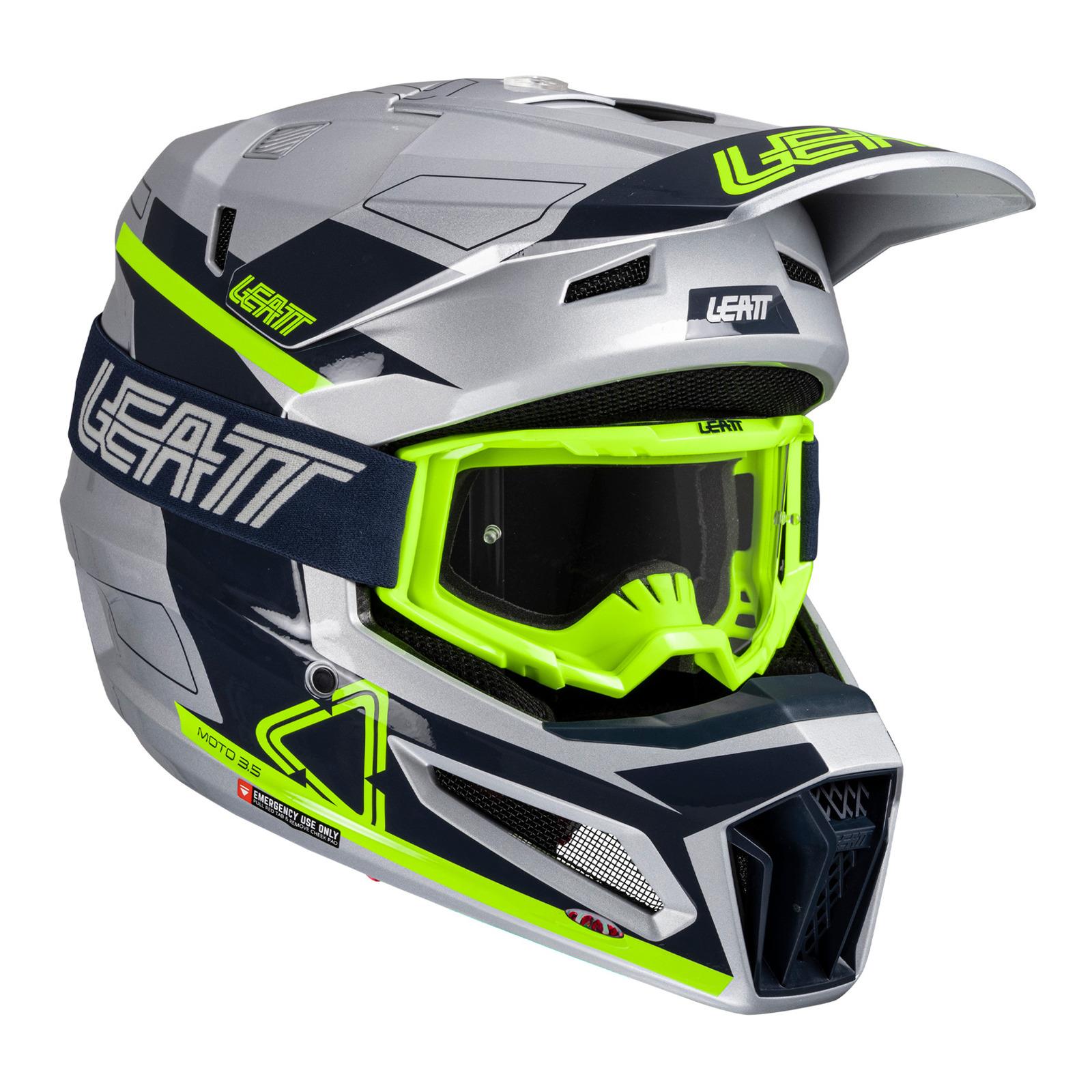 Leatt 3.5 Motocross Helmet Kit - Steel - Image 1