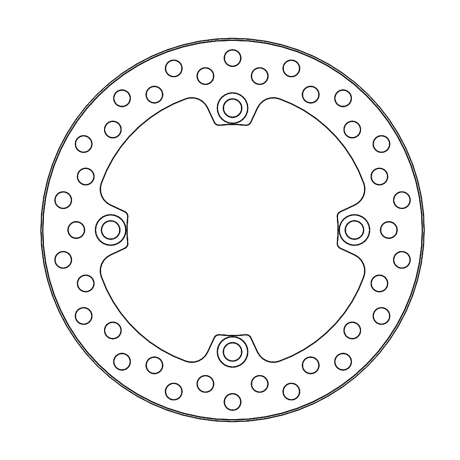 REAR BRAKE DISC MOTO MASTER VINTAGE HONDA CR125R CR500R 89-01 CR250R 89-96