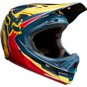 Helmet Fox Rampage Pro Carbon MIPS Red/Yellow - Image 2