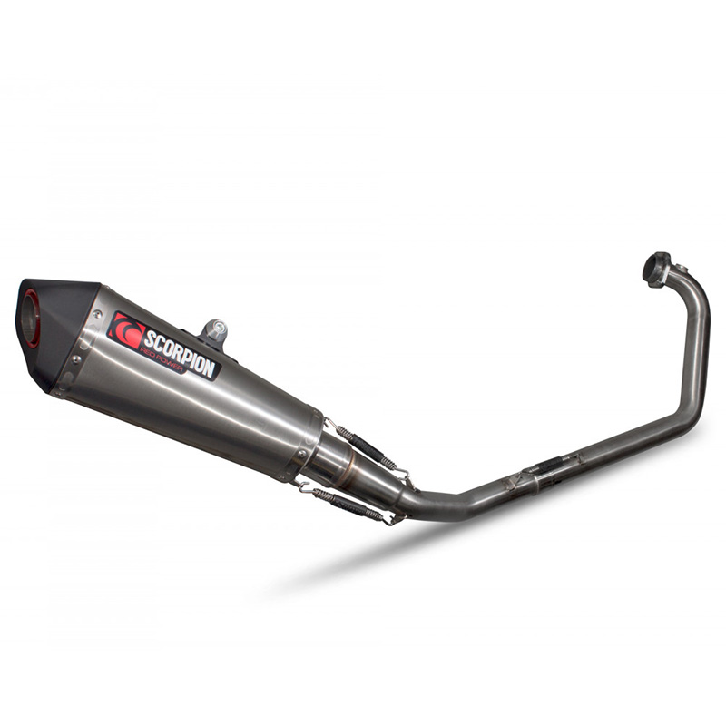 GSX-R 125 / GSX-R 150 Serket Taper Full System Brushed Stainless Steel 17-20 - Image 1