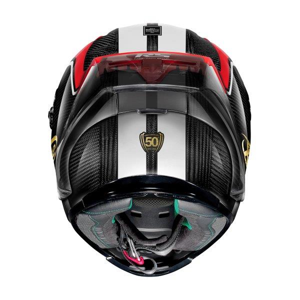 HELMET X803RS ULTRA CARBON CARBON/WHITE/RED 50 ANNI EDITION XLARGE - Image 4