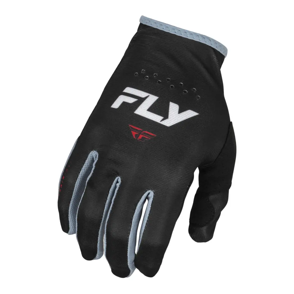 FLY Racing Lite Motocross Gloves Black / White / Red