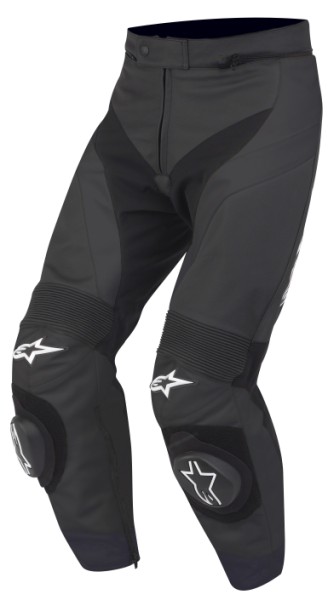 Road Pants Alpinestars GP Plus Leather Short Leg Black - Image 1