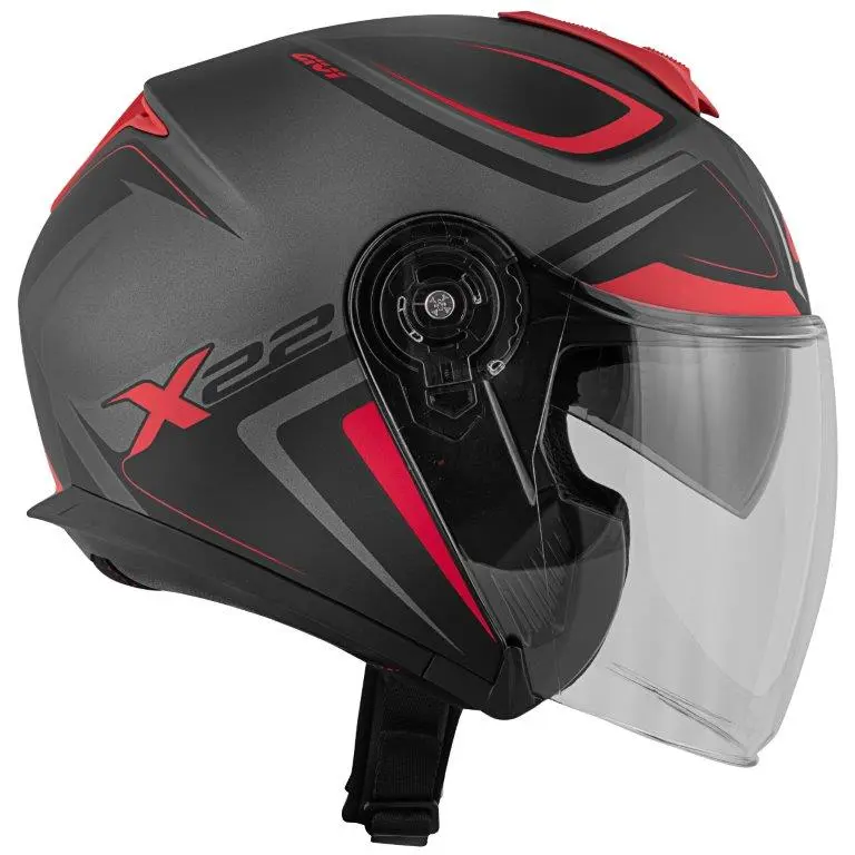 Givi X22 Planet Jet Open Face Helmet Grey/Red