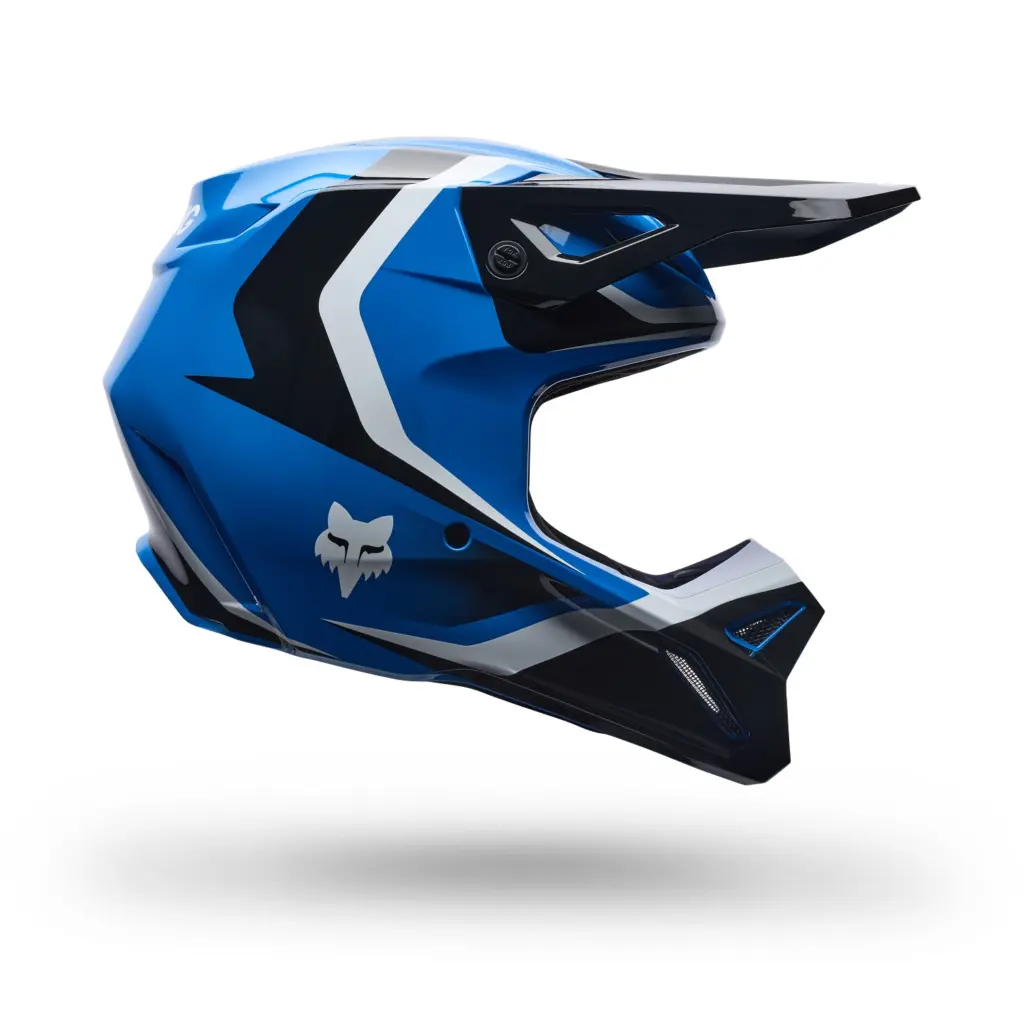 Fox V1 Frame Motocross Helmet Youth Blue