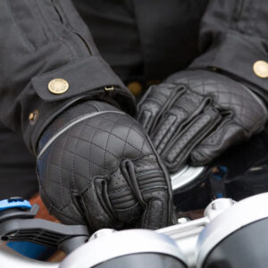 Merlin Stewart Leather Road Gloves Black - Image 2