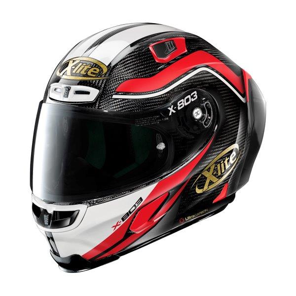 HELMET X803RS ULTRA CARBON CARBON/WHITE/RED 50 ANNI EDITION XLARGE - Image 3