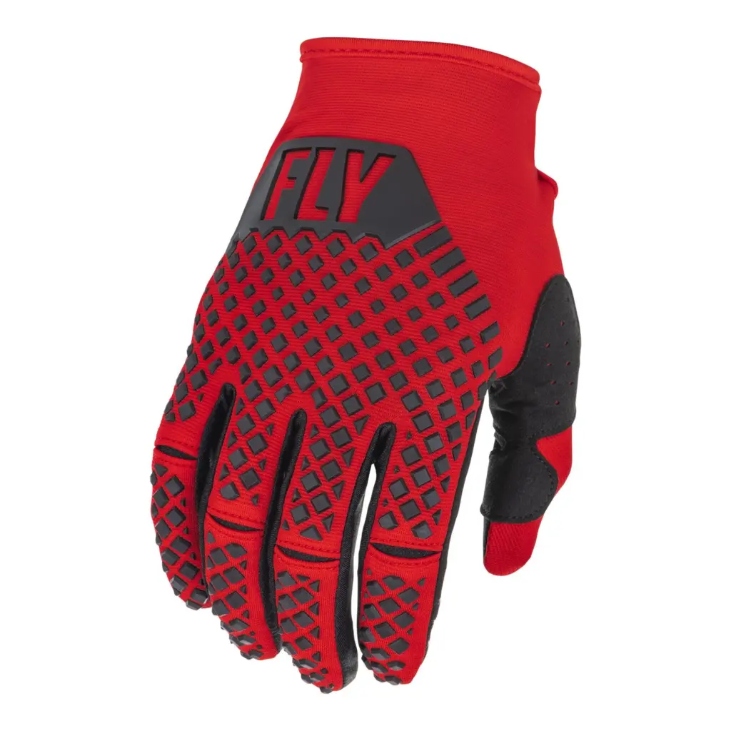 Fly Kinetic Red/Black Motocross Gloves