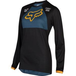 Motocross Jersey Fox 180 Mata Youth Girls Black/Navy - Image 1