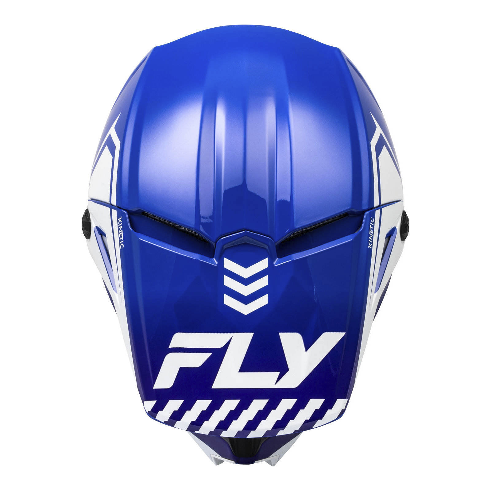 FLY Racing Kinetic Menace Motocross Helmet Blue / White - Image 3