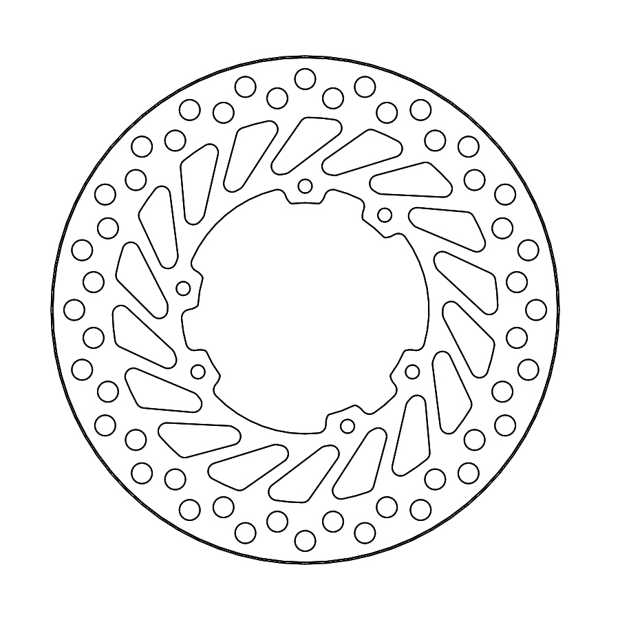 BRAKE DISC FRONT MOTO MASTER VINTAGE CANNONDALE ALL 00-03 HONDA CR125R CR250R 95-07 CRF250R 04-14 - Image 1