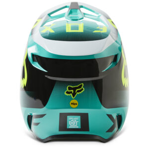 Fox V1 Leed MIPS ECE Motocross Helmet Youth Teal - Image 6