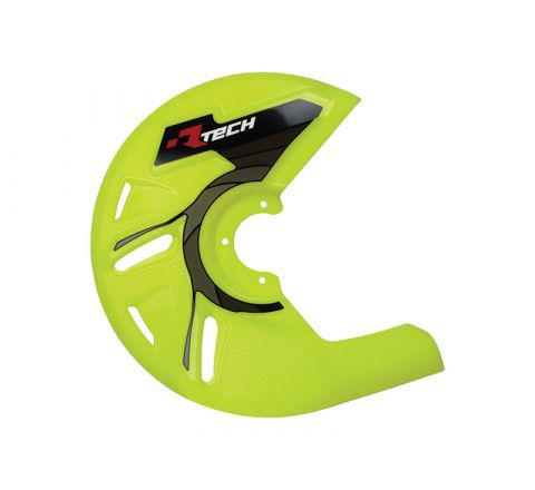 *DISC PROTECTOR RTECH HONDA HUSQVARNA KAWASAKI SUZUKI YAMAHA NEON YELLOW - Image 1