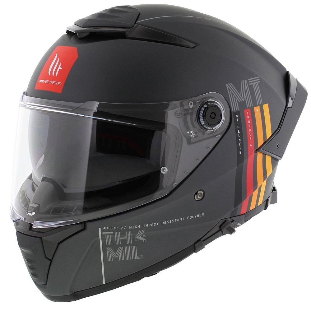 MT Thunder 4 Sv Road Helmet Mil Matte Grey - Image 1