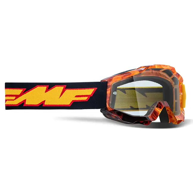 FMF Powerbomb Youth Spark - Clear Lens Motocross Goggles