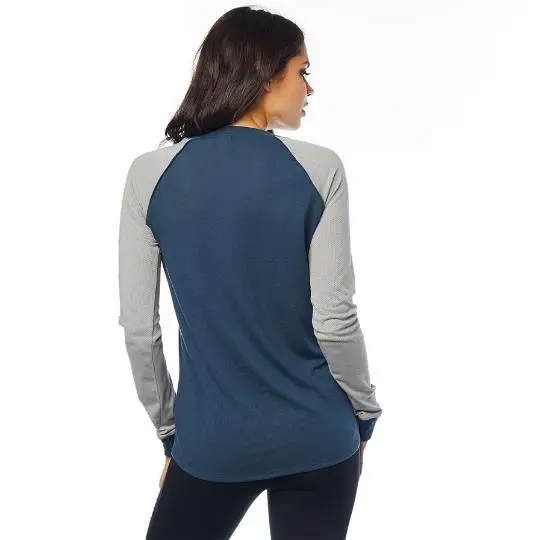 WOMENS RACE TEAM LS TOP [NAVY] M