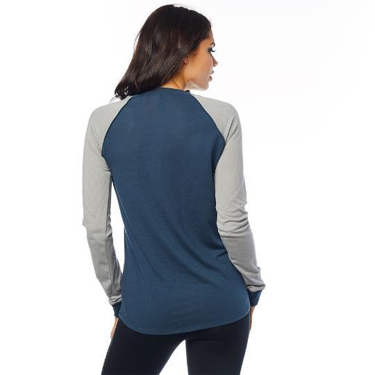 WOMENS RACE TEAM LS TOP [NAVY] M - Image 1