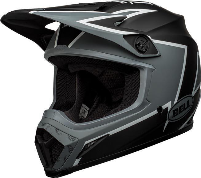 Bell MX-9 MIPS SE Twitch Motocross Helmet Matte Black/Grey/White - Image 1