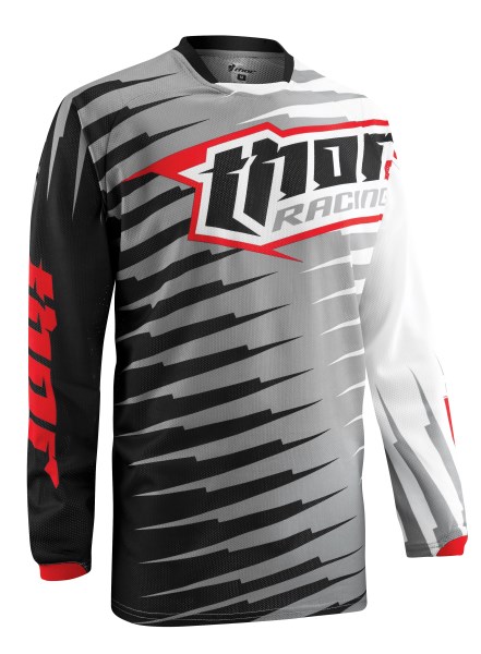 Motocross Jersey Thor 2015 Youth Phase Vented Rift Grey - Image 1