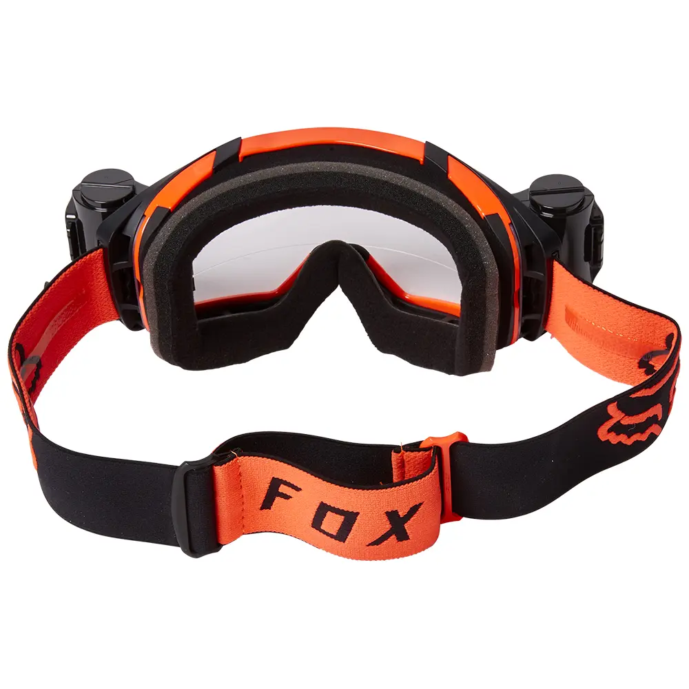 Fox Vue Stray Roll Off Black/Orange Motocross Goggles