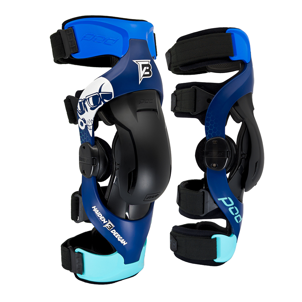 POD K4 2.0 Knee Brace Pair Danger Boy Blue - Image 1
