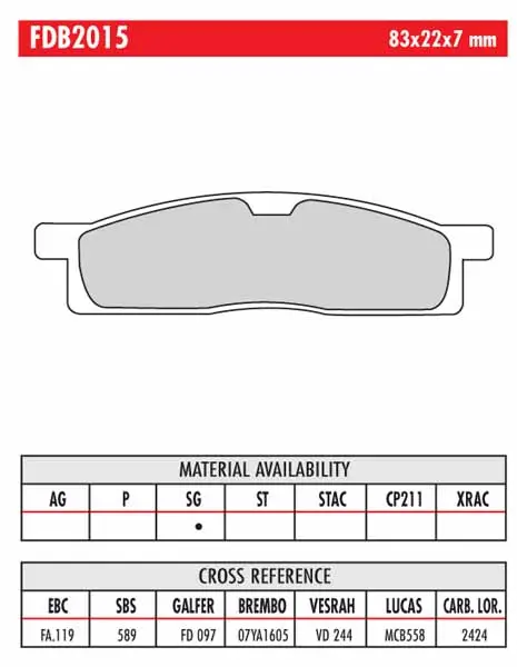 FERODO BRAKE BPADS