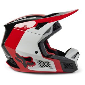 Fox V3 RS Efekt MIPS ECE Motocross Helmet Flo Red - Image 2