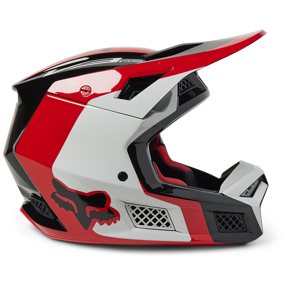 Fox V3 RS Efekt MIPS ECE Motocross Helmet Flo Red - Image 2
