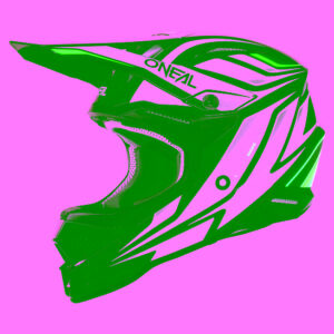 O'Neal 3SRS VERTICAL V.23 Motocross Helmet Black/White - Image 1