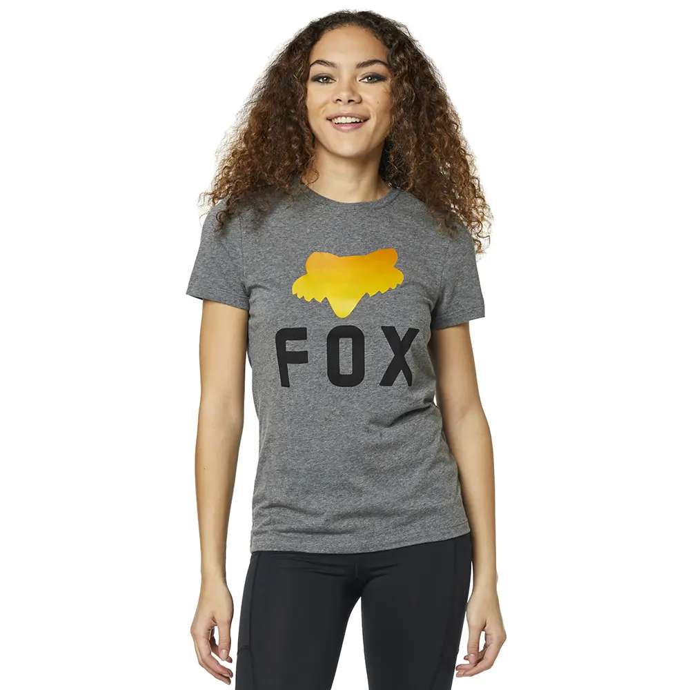 WOMENS TRI CITY SS TEE [HEATHER GRAPHITE] L