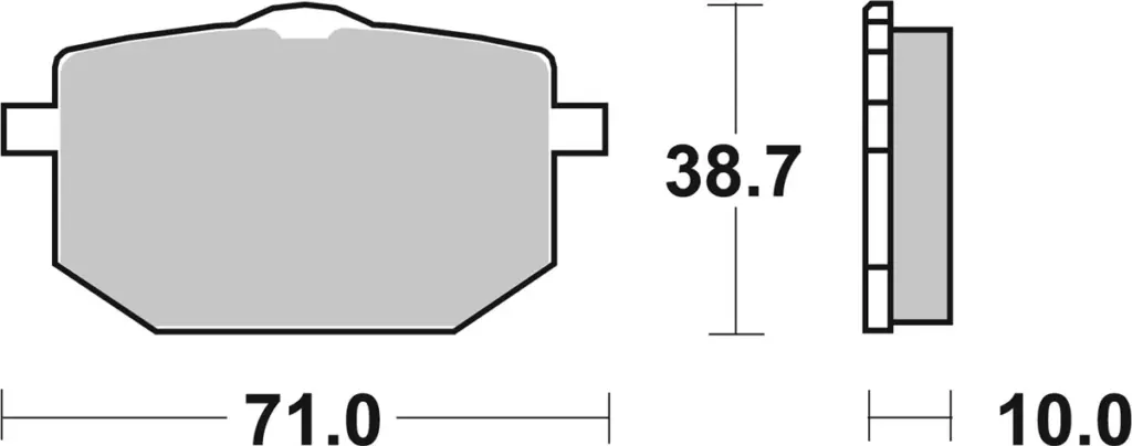 SBS 596HS Front Brake Pads