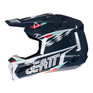 Leatt 3.5 Motocross Helmet Kit - Blue - Image 4