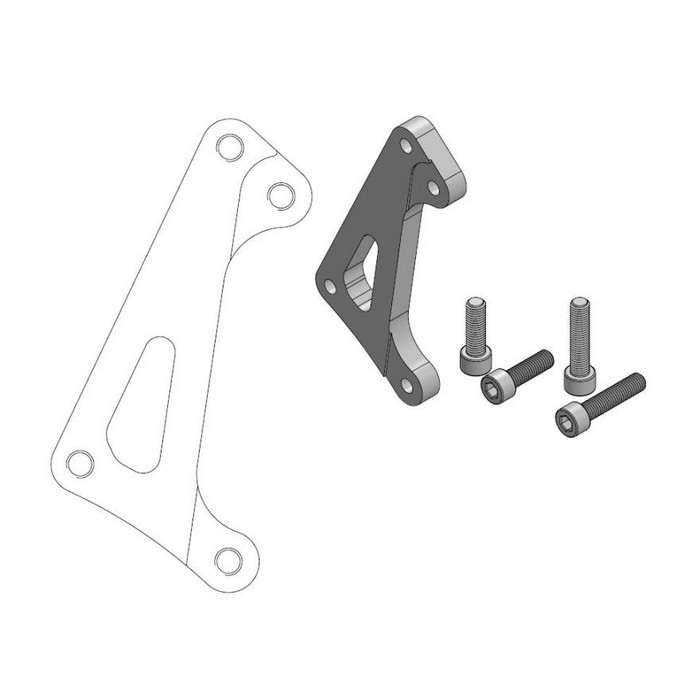 BRAKE ADAPTER OVERSIZE 320MM KAWASAKI SUZUKI - Image 1